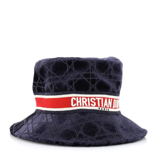 Teddy D Bucket Hat Cannage Embroidered Velvet